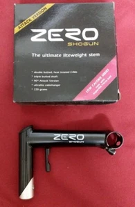 Shogun Zero CrMo Vorbau, 1“, 150mm, 0°, inkl. Bremszuggegenhalter, schwarz, NOS - Bild 1 von 1