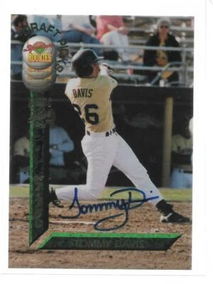 1994 Signature Rookies Draft Picks Signatures #47 Tommy Davis RC Auto SP - Image 1 of 2