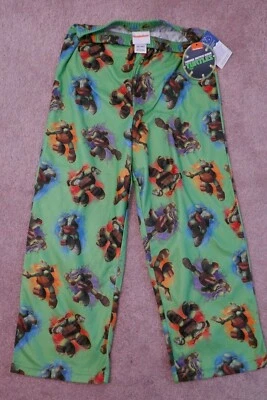 NEW BOYS SIZE M (6/8) TEENAGE MUTANT NINJA TURTLES TMNT FLANNEL PAJAMA PANTS - Image 1 of 3