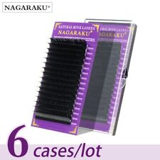 NAGARAKU 6 Cases Artificial Fake Faux Mink Individual Eyelashes Extension Curl-D
