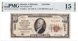 $10 1929 T1 National ONTARIO California CA 🇺🇸 Problem Free! 🇺🇸 - Picture 1 of 2