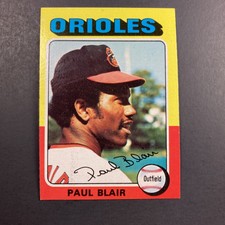 1975 Topps Baseball Card # 275 Paul Blair Baltimore Orioles