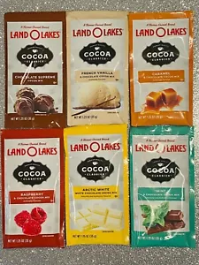 12 AUSWAHL Land O Lakes Hot Cocoa Mix Schokolade Minze Vanille Karamell Wh Himbeere - Bild 1 von 14