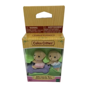 Calico Critters Yellow Labrador Twin Dog Puppy Puppies Labs NIB Epoch - Picture 1 of 2