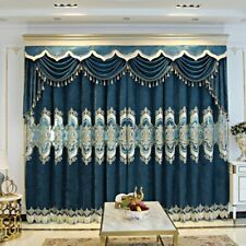 Chenille Embroidery Curtain Fabric Semi-finished Voile Tulle Window Drape Home