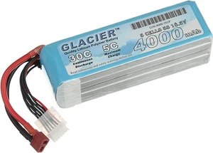 Glacier 30C 4000mAh 5S 18.5V LiPo Battery with T Plug - Picture 1 of 6