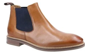 Botas Chelsea de cuero informales inteligentes para hombre Hush Puppies Blake tallas 7 a 12 - Imagen 1 de 4
