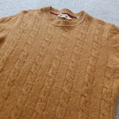 Ben Sherman Sweater Mens Medium (Fits Small) Cable Knit Lambs Wool Blend Crew - Image 1 of 4