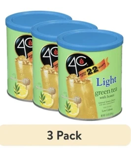 (3 pack) 4C Light Green Tea Antioxidant Iced Tea Mix 13.9 oz - Picture 1 of 1