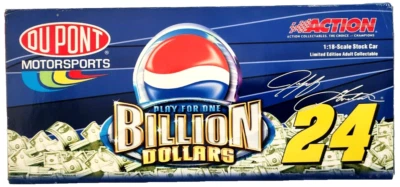 Jeff Gordon #24 Dupont/Pepsi Billion Dollar 2003 Monte Carlo 1:18 Scale Action - Image 1 of 4