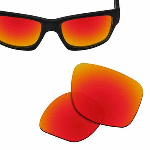 Lenti di ricambio polarizzate per occhiali da sole Oakley Jupiter carbonio rosso fuoco - Foto 1 di 5