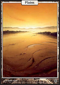 MTG - Plains (136) - Foil Unhinged - Image 1 of 1