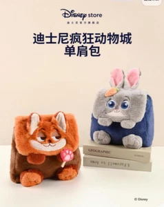 Zootopia Nick Judy Plush Backpack Women Cute Girl School Bag Shoulder Bag Lovely - Picture 1 of 11