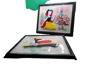Child Guidance frame tray puzzle lot 2 Disney Snow White Puffy Tugboat vintage - Picture 1 of 5
