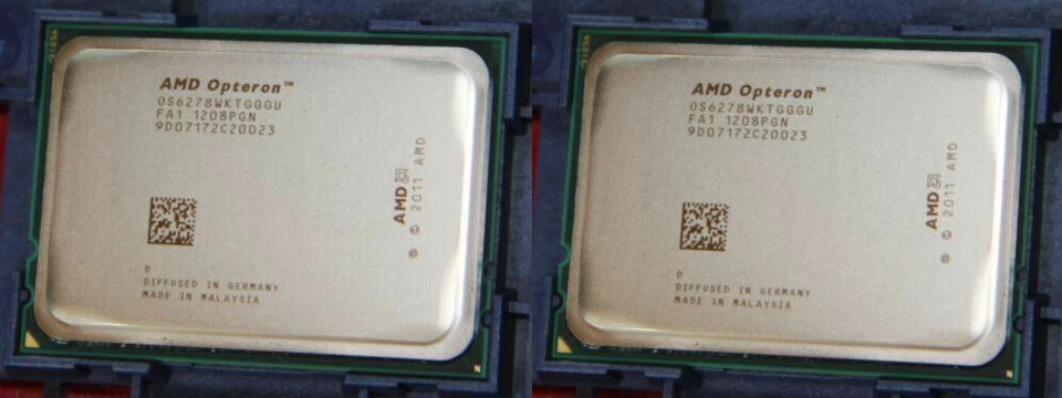 2x AMD OPTERON 16 CORE PROCESSOR 6278 2.40GHZ 16MB L3 CACHE CPU OS6278WKTGGGU - Image 1 of 1