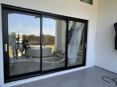 Apollo Collection - Aluminum Sliding 3-Panel Patio Door | 120” x 96” | 10' x 8' - Image 1 of 4