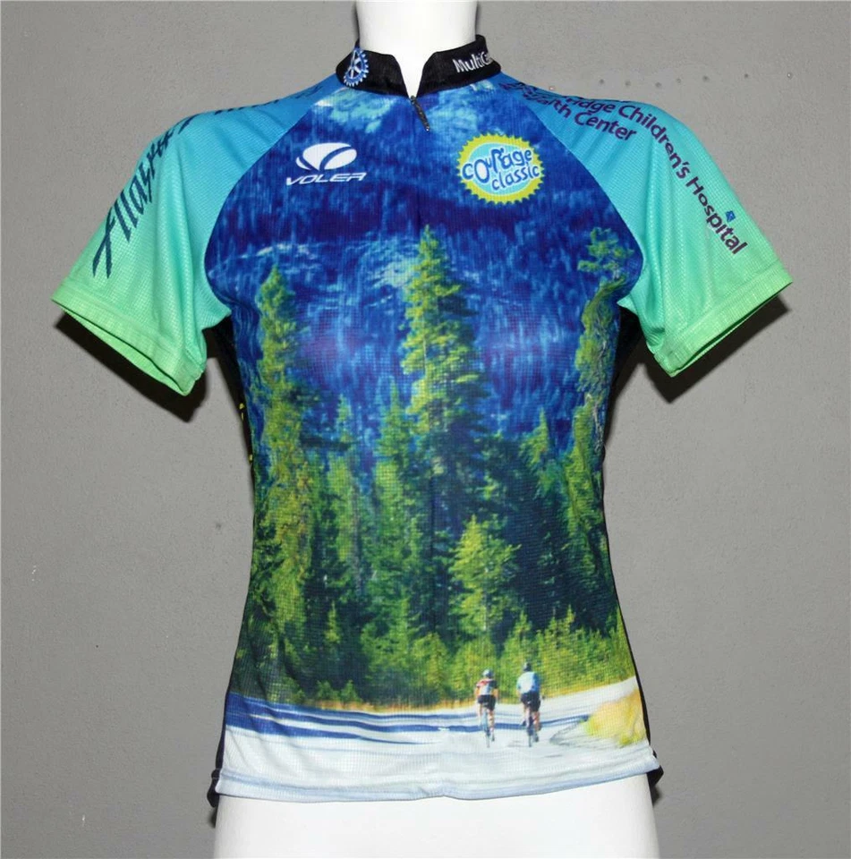 Pedal clássico VOLER Courage para crianças! Camiseta Mary Bridge 3/4 com zíper bicicleta Wms S - Imagem 1 de 1