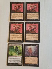 6 Mtg Black Nm/Lp 4x Phyrexian Broodlings/ Phyrexian Monitor/ Pulse Tracker
