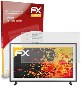 Film de protection d'écran atFoliX pour Samsung The Frame 43 pouces mat et antichoc - Photo 1/8