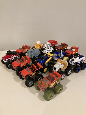 15 Vintage Blaze & The Monster Machines Diecast Figure Toy Lot 2014 AJ Ram Zebra Cover