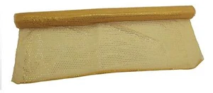 1 Metre Knitted Jersey Indian Gold 3ml Sequin Sheer Polyester 44" Material - Picture 1 of 2