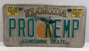Florida VANITY License Plate PRO KEMP - Picture 1 of 2