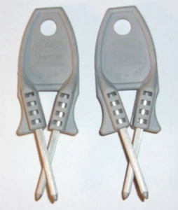 Set of 2 LeBeau's Hunter Honer Nitride Rod Universal Knife Sharpeners - Gray - Picture 1 of 2
