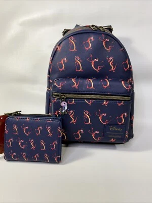 ¡Nuevo! Mini mochila y billetera Loungefly Disney Mulan Mushu Poses Foto 1 de 4