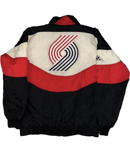 Vintage Portland Trail Blazers Mens NBA Basketball Apex One Puffer Jacket Size S Cover