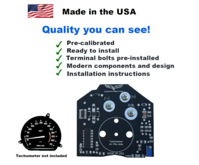 78-82 Corvette Tachometer Circuit Board New. GM replacement Quality you can see! - Image 1 of 2