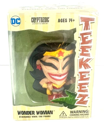 Wonder Woman Teekeez Stackable Vinyl Action Figure Cryptozoic DC 14+ - Image 1 of 4