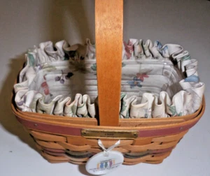 Longaberger 1999 Building Tomorrow Together Bee Basket Protector Liner Tie-On - Picture 1 of 13
