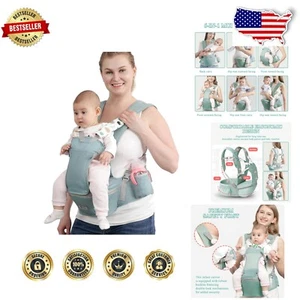 Breathable Baby Carrier with Hip Seat – Adjustable Design for Growing Infants - Picture 1 of 9