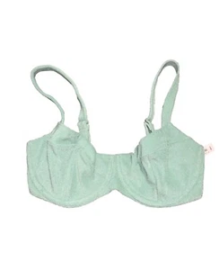 Victoria’s Secret Women's Green 36DDD Terry Cloth Swim Bikini Top NWT NEW - Picture 1 of 7