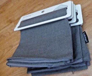 5 x Fundas de Cojín Cuadradas Habitat GRIS CANASTA TEJIDO 43 x 43 cm SILLAS DE SOFÁ - Imagen 1 de 5