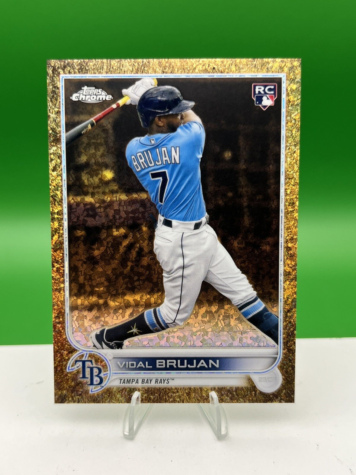 Vidal Brujan 2022 Topps Chrome Gilded #138 Mini Diamond Gold Etch RC /50