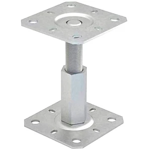 Fence Post Support Adjustable 100-150mm Repair Bracket Metal Bolt Down Heavy - Picture 1 of 35