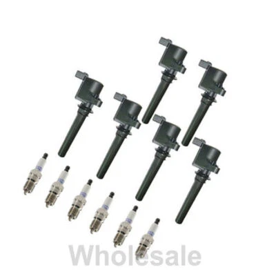 6 bobinas de encendido MotorKing + 6 bujías Denso para Ford Taurus Mazda MPV Mercury Foto 1 de 2