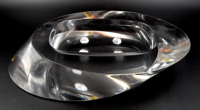 VINTAGE MCM VANITY THICK ACRYLIC LUCITE SOAP DISH HOLDER - Image 1 of 4