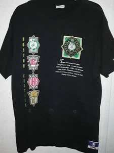 RARE**BOSTON CELTICS NBA EASTERN CONFERENCE SINGLE STITCH T-Shirt Size XL - Picture 1 of 12
