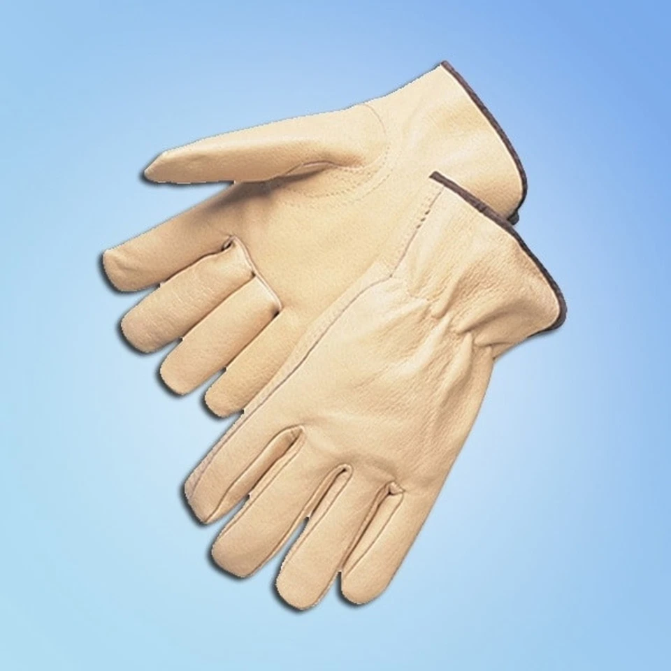 LIBERTY GLOVE & SAFETY 12 PAIR Durable Pigskin Leather Driving Construction Roping Welding Work Gloves