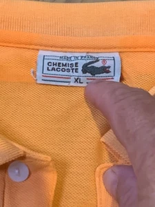 Vintage Lacoste Poloshirt Herren XL Orange (N0825300) - Bild 1 von 3