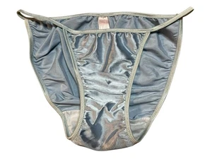 VTG Victoria's Secret HighCut Second Skin Satin Single String Bikini Panties Y2K - Picture 1 of 6