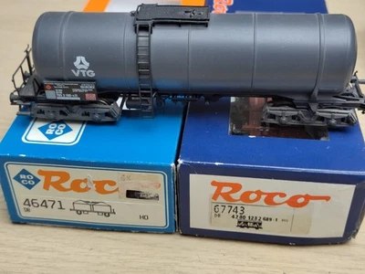3x Roco, Kesselwagen VTG + Staubgutwagen Silowagen 67743 + Güterwagen 46471 - Bild 1 von 4