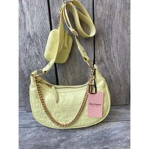 Juicy Couture | Umhängetasche gelb Logo mit Münzfach - Bild 1 von 4