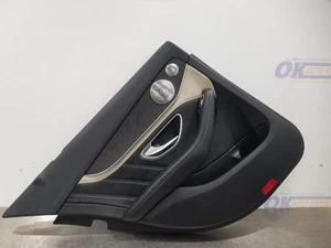 16 MERCEDES BENZ AMG C63S W205 INTERIOR DOOR TRIM PANEL REAR LEFT DRIVER BLACK - Picture 1 of 12