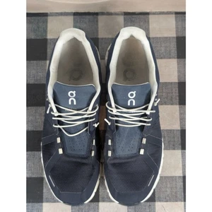 On Cloud Cloud 6 Running Shoes Navy Blue/White Men's Size 11 - Picture 1 of 13