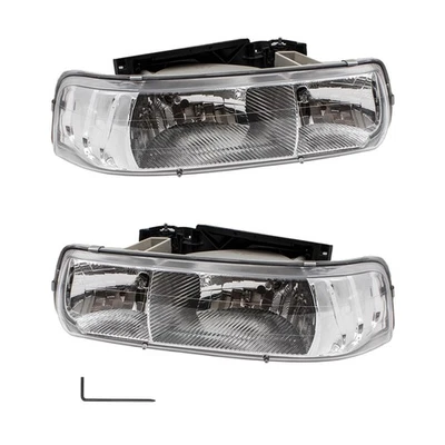 Performance Headlights fits Silverado Tahoe Suburban w/ Mounting Pins 4 Pc Set - Image 1 of 4