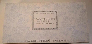 Crabtree & Evelyn Neu aus altem Lagerbestand Nantucket Bruyère Duft nicht mehr produziert (3) Seifenset je 3,5 Oz. - Bild 1 von 5