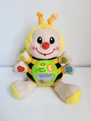 VTech Touch & Learn Musical Bee Learning Plush Toy Lighted Sounds Songs Counting - Image 1 of 4